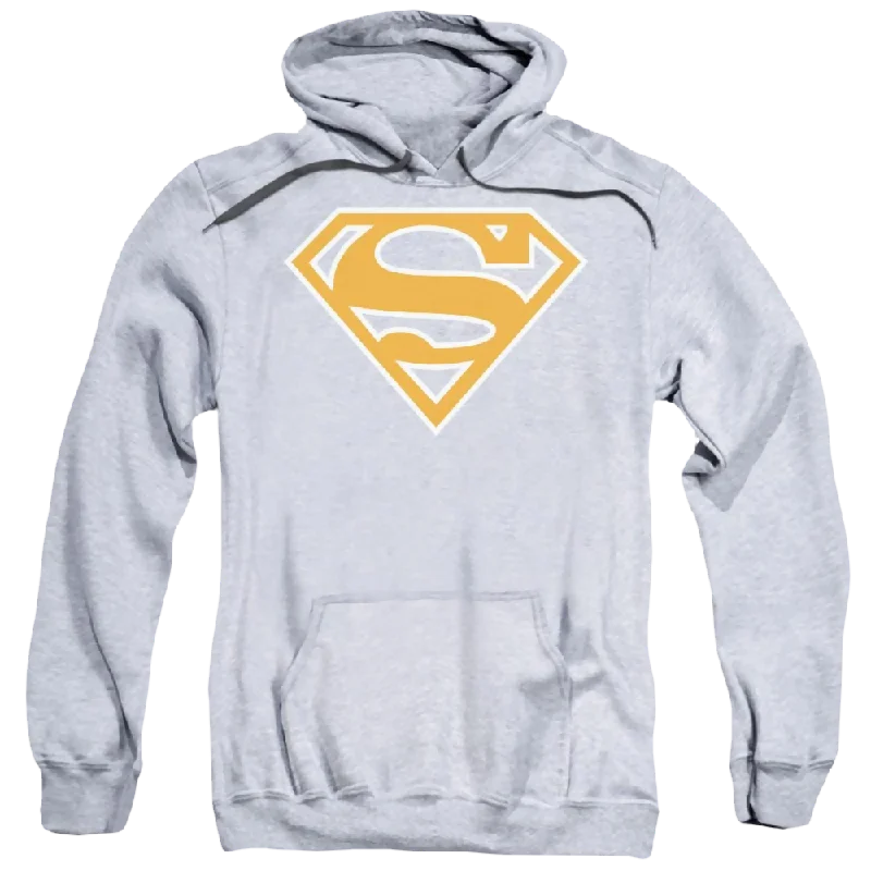 Superman Burnt Orange&white Shield Pullover Hoodie Zipper Front Cardigan