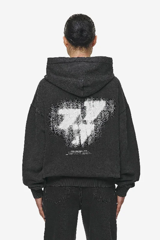 Suta Oversized Hoodie Vintage Black Hoodie with Strings Custom Fit Adjustable