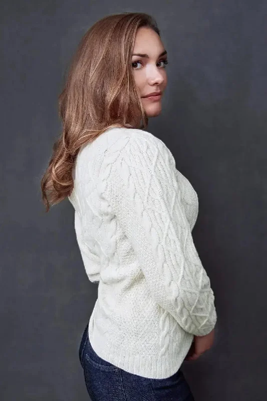 Fisherman Unisex Woman Pullover and Men Pullover, Merino Port Neck Pullover