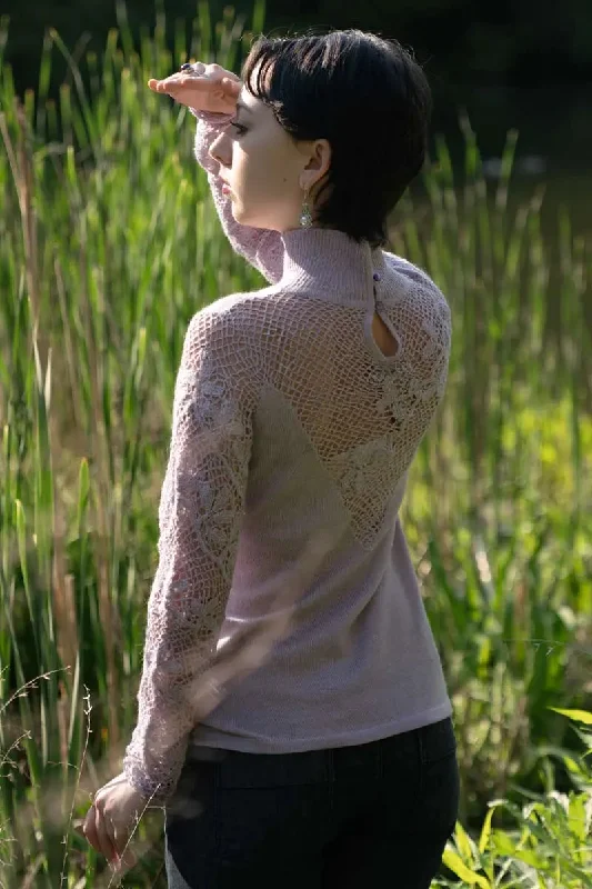 Ingrid Woman Pullover  Alpaca & Silk Fine Merino Wool