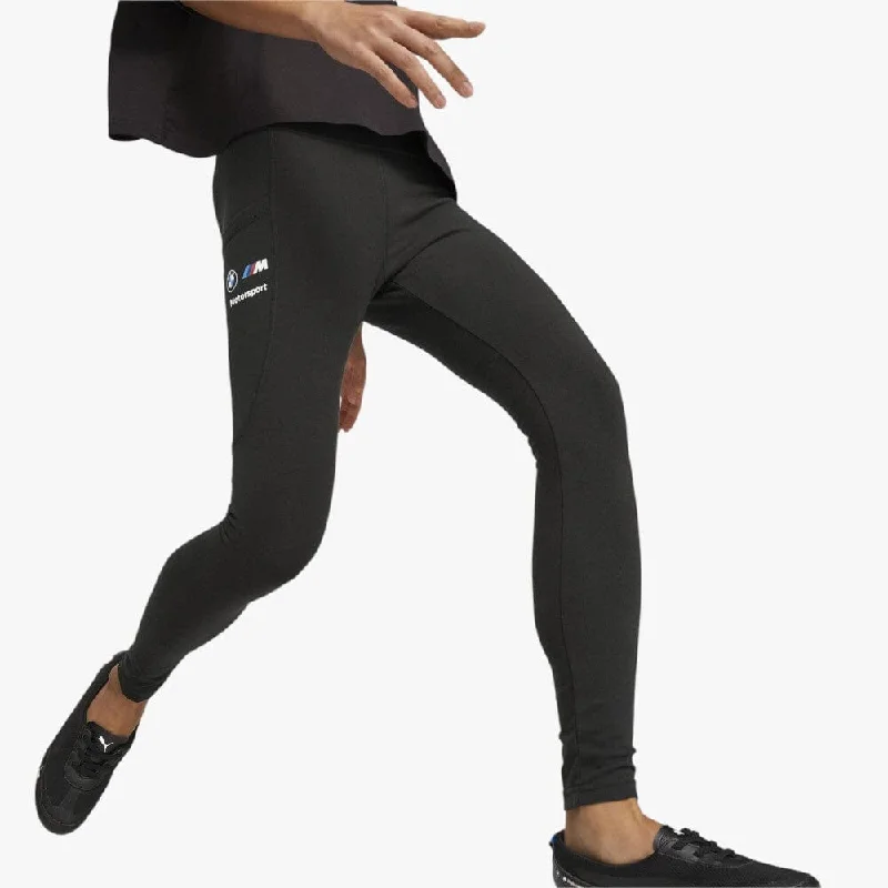 Puma Womens Bmw Mms Legging Black Comfortable Capri-Length Leggings