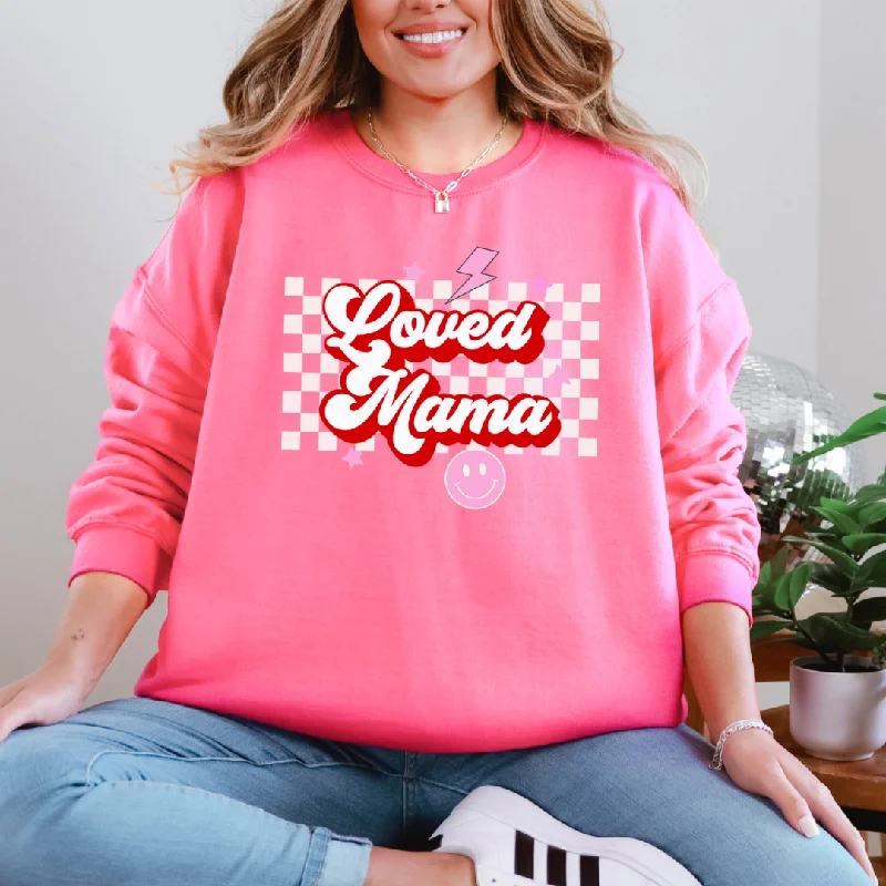 Hazel Blues® | Loved Mama Graphic Sweatshirt Hoodie with Longline Fit Extended Stylish Hazel Blues® | Loved Mama Graphic Sweatshirt Hoodie with Longline Fit Extended Stylish