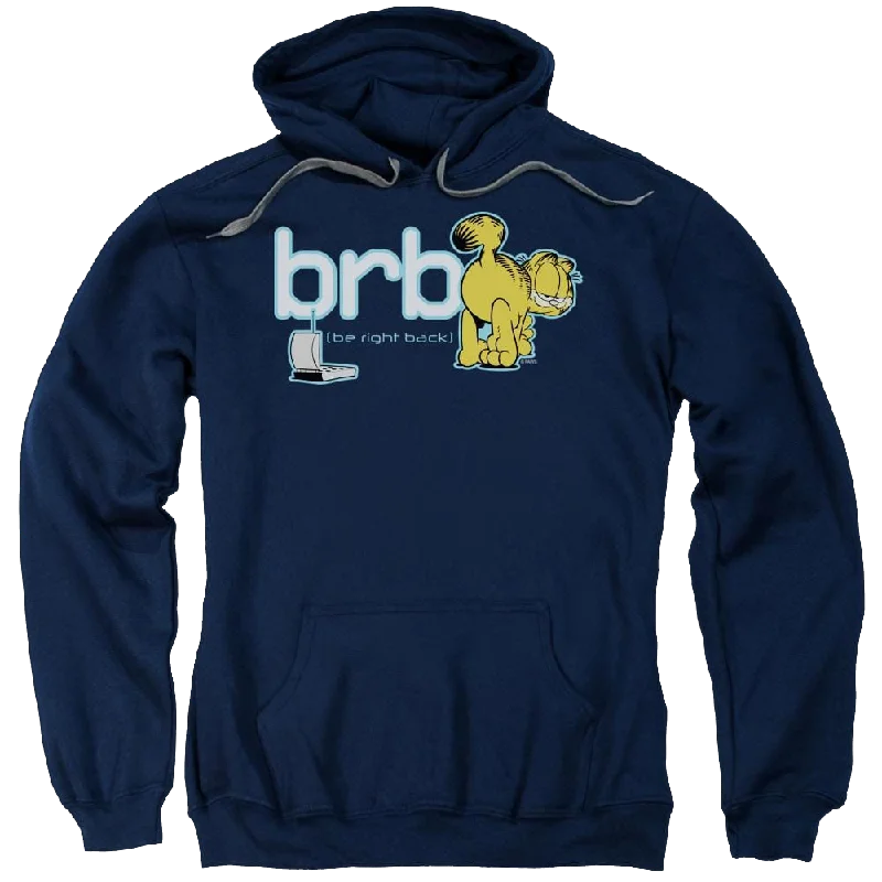 Garfield Be Right Back - Pullover Hoodie Turtleneck Warm Pullover