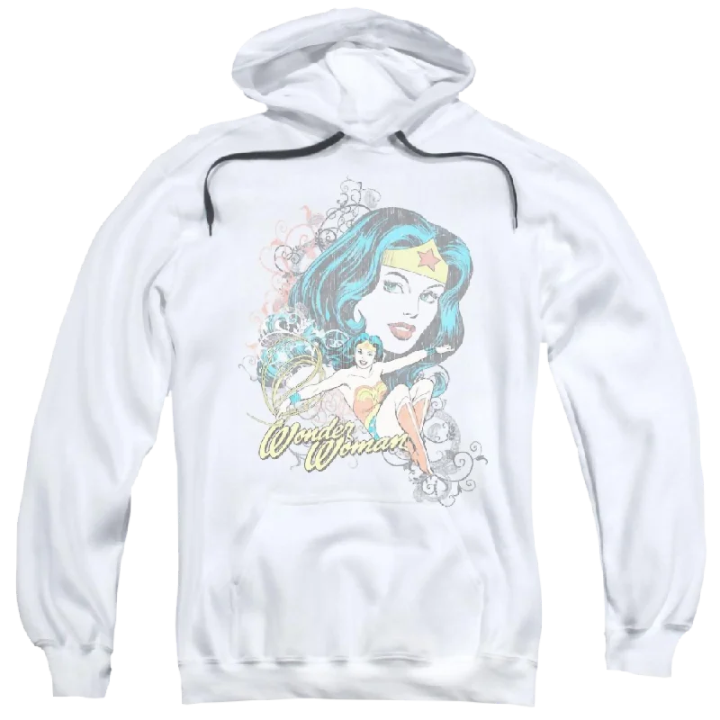DC Comics Wonder Scroll - Pullover Hoodie Cashmere Luxurious Pullover