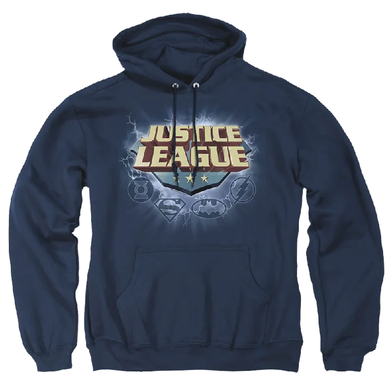 Justice League Storm Logo Pullover Hoodie Cowl Neck Pullover