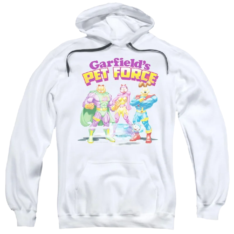 Garfield Heroes Await - Pullover Hoodie Bardot Neck Top