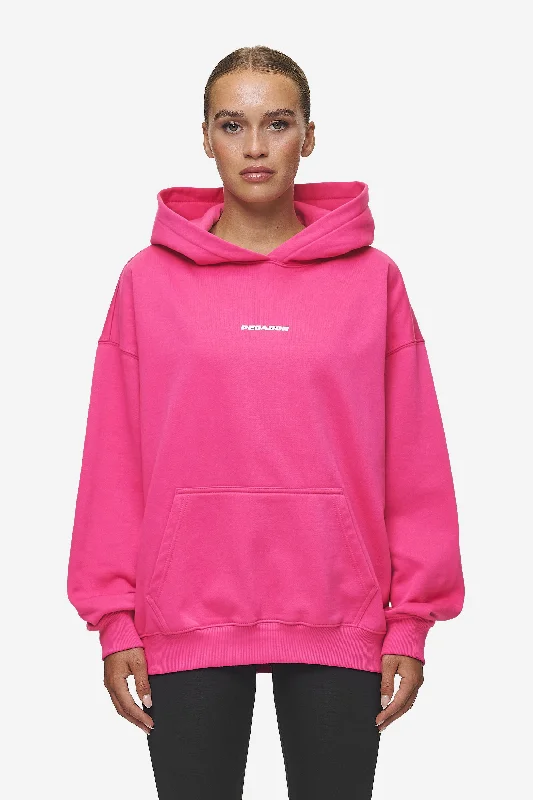 Clarita Logo Oversized Hoodie Washed Digital Pink White Gum Hoodie with Hem Fringe Bohemian Relaxed Clarita Logo Oversized Hoodie Washed Digital Pink White Gum Hoodie with Hem Fringe Bohemian Relaxed