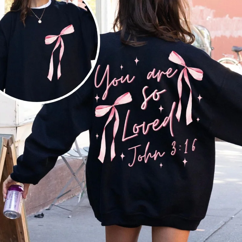Hazel Blues® | You Are So Loved Graphic Sweatshirt Hoodie with Gradient Ombre Colorful Hazel Blues® | You Are So Loved Graphic Sweatshirt Hoodie with Gradient Ombre Colorful