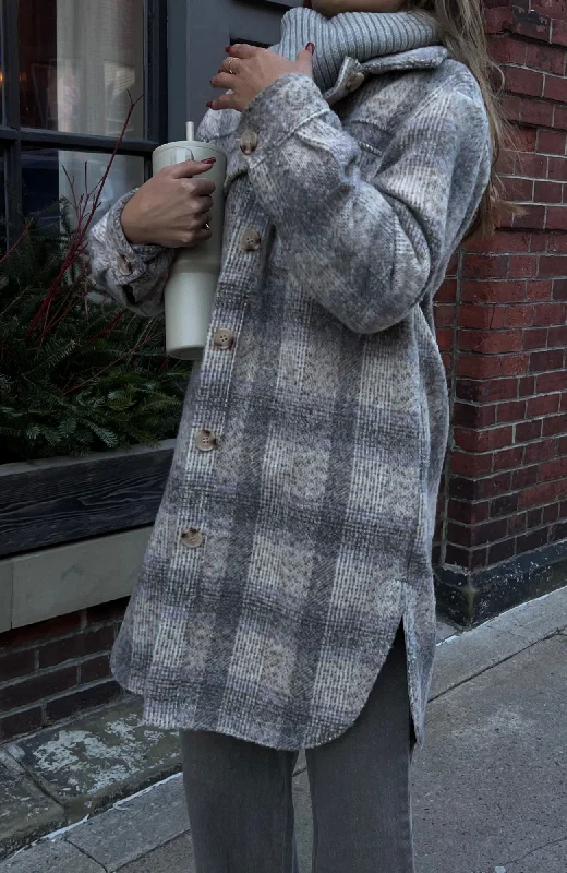 PRINCE PLAID LONG COAT Stole Shawl Scarf