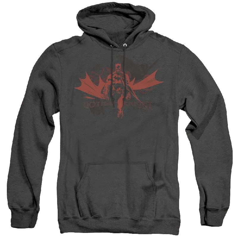 Dc Batman Gotham Knight - Heather Pullover Hoodie Boxy Neck Sweater