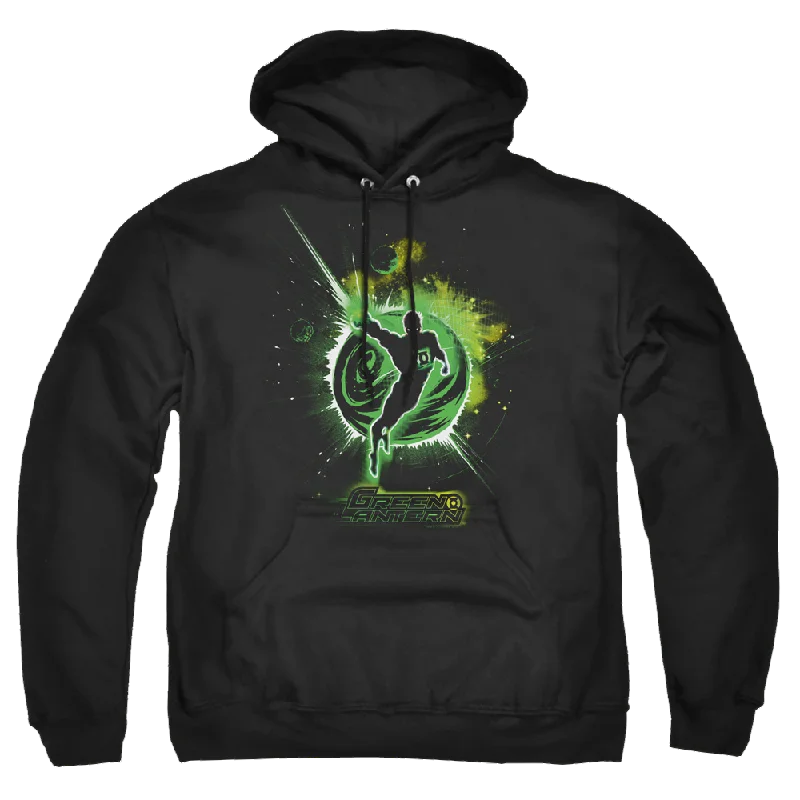 Green Lantern Shadow Lantern - Pullover Hoodie Thick Cable Knit