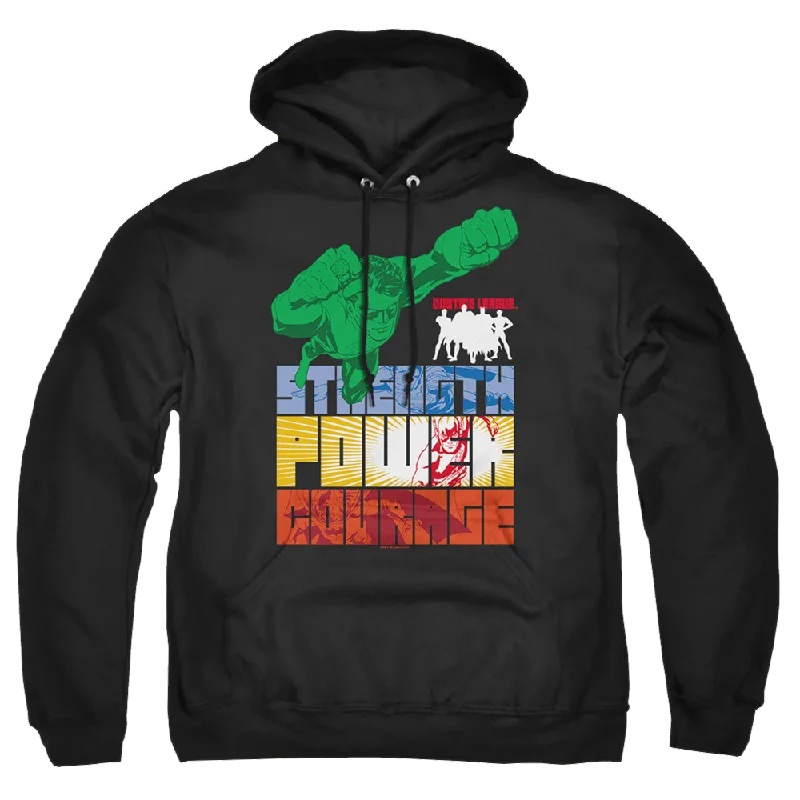 Justice League Heroic Qualities Pullover Hoodie Seamless Knit Pullover