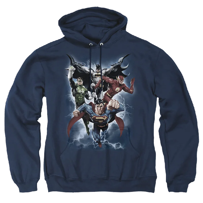 Justice League The Coming Storm Pullover Hoodie Elbow Length Sleeve