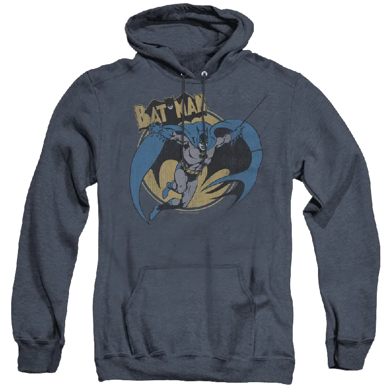Dc Batman Through The Night - Heather Pullover Hoodie Bateau Neck Pullover