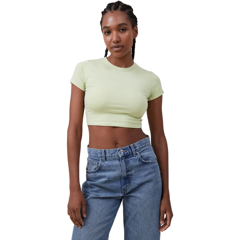 COTTON ON - Micro Crop Top Seamless Knitted Crochet