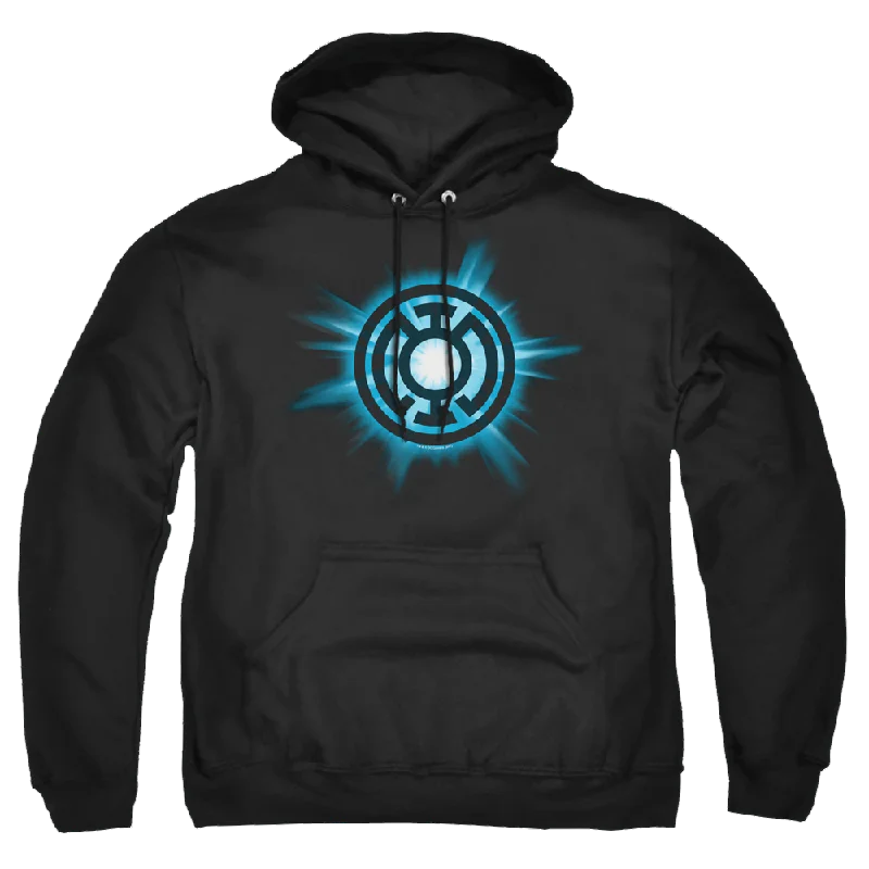 Green Lantern Blue Glow - Pullover Hoodie Deep Neck Pullover