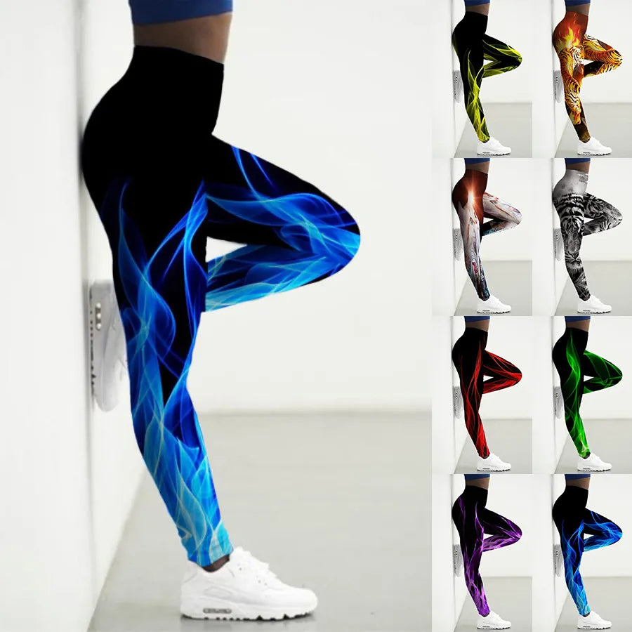 Women's Basic Ripple Printed Yoga Pants Elastic Yoga Leggings Gym Jogging Fitness Clothes Quick Dry Slim Pants XS-8XL Elegant Shiny Black Leggings Women's Basic Ripple Printed Yoga Pants Elastic Yoga Leggings Gym Jogging Fitness Clothes Quick Dry Slim Pants XS-8XL Elegant Shiny Black Leggings