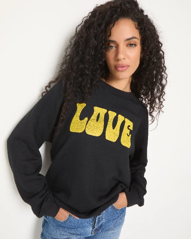 Cliffs Love Raglan Sweatshirt Hoodie with Half-Zip Sporty Casual