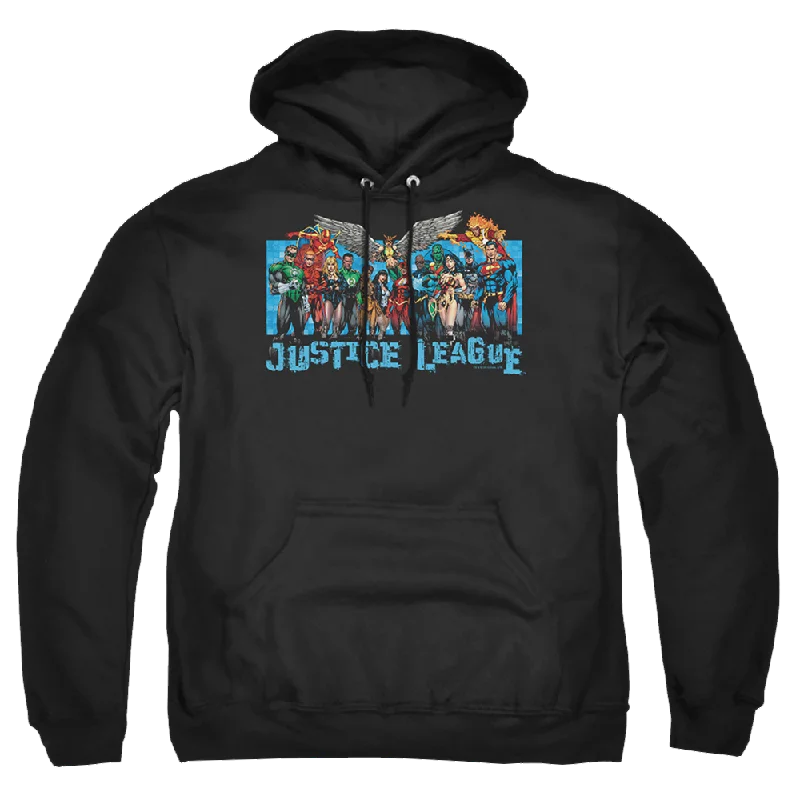 Justice League League Lineup Pullover Hoodie Turtleneck Warm Pullover