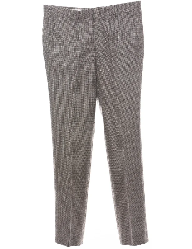 Dark Grey Trousers - W34 L32 Trousers Capri Summer