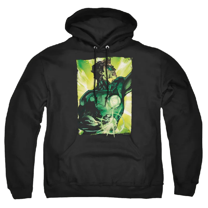 Green Lantern Up Up - Pullover Hoodie Seamless Knit Pullover
