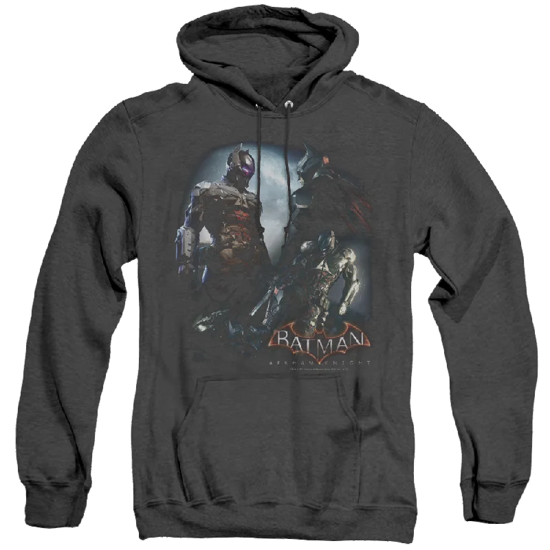 Batman Arkham Knight Face Off - Heather Pullover Hoodie Open Front Cardigan