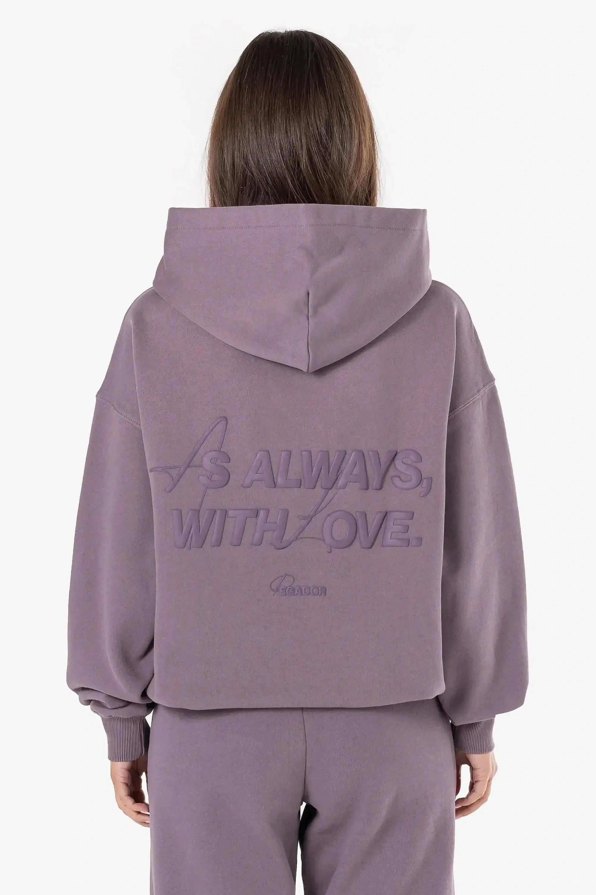 Blair Oversized Hoodie Washed Dusty Grape Hoodie with Puffed Sleeves Voluminous Trendy Blair Oversized Hoodie Washed Dusty Grape Hoodie with Puffed Sleeves Voluminous Trendy