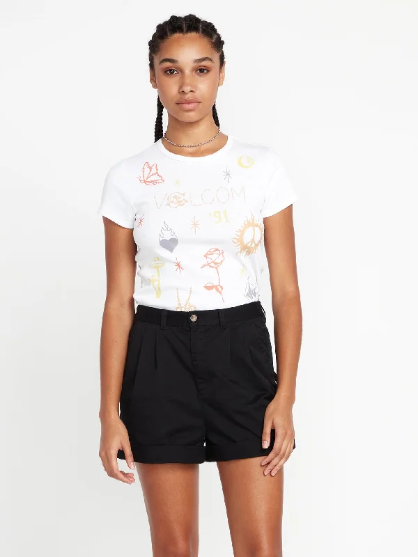 Frochickie Trouser Shorts - Black Trousers Office Stylish