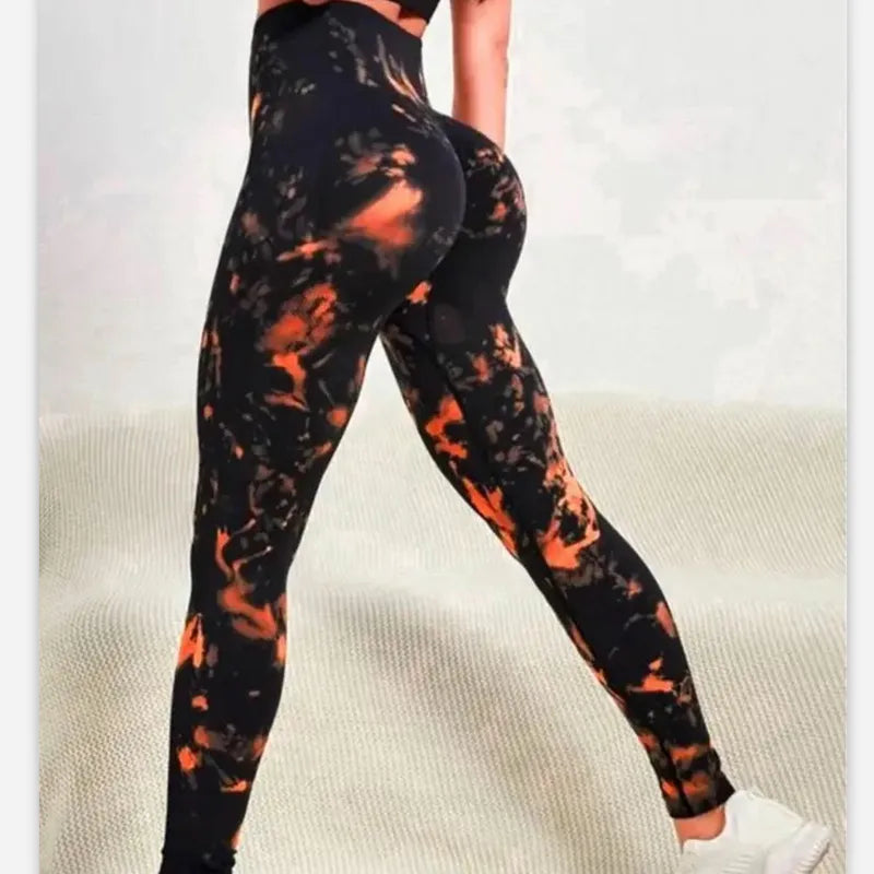 Tie Dye Seamless Leggings Women for Gym Yoga Pants Push Up Workout Sports Leggings High Waist Tights Ladies Fitness Clothing Trendy Foil Finish Leggings Tie Dye Seamless Leggings Women for Gym Yoga Pants Push Up Workout Sports Leggings High Waist Tights Ladies Fitness Clothing Trendy Foil Finish Leggings