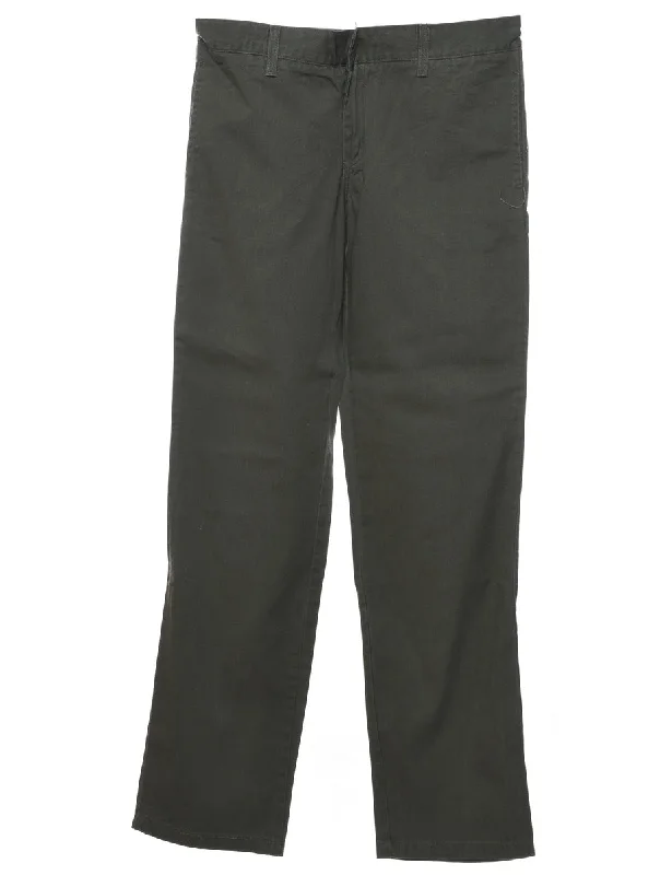 Dickies Dark Grey Classic Trousers  - W30 L32 Trousers Designer Luxury