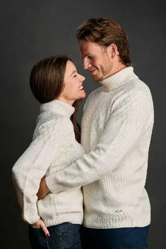 Noah Unisex Pullover Merino Ruffled Neck Pullover