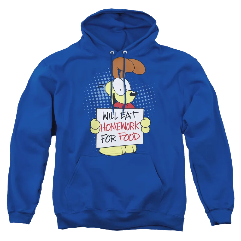 Garfield Will Eat Homework - Pullover Hoodie Turtleneck Warm Pullover