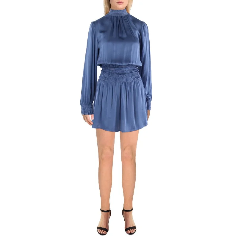 Cloth & Stone Womens Smocked Midi Sheath Dress Trendy Smocked Detail Midi Dress