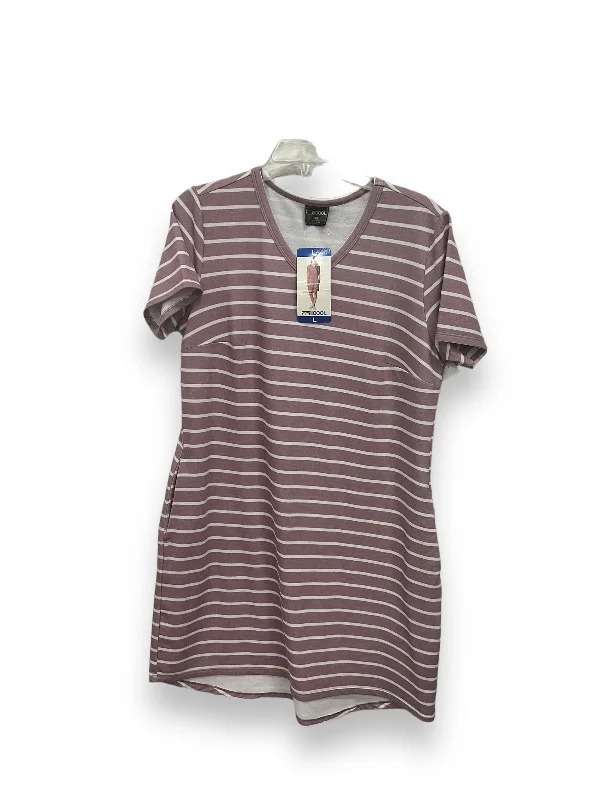 Dress Casual Midi By 32 Degrees In Striped Pattern, Size: L Elegant Puff Sleeve Midi Dress Dress Casual Midi By 32 Degrees In Striped Pattern, Size: L Elegant Puff Sleeve Midi Dress