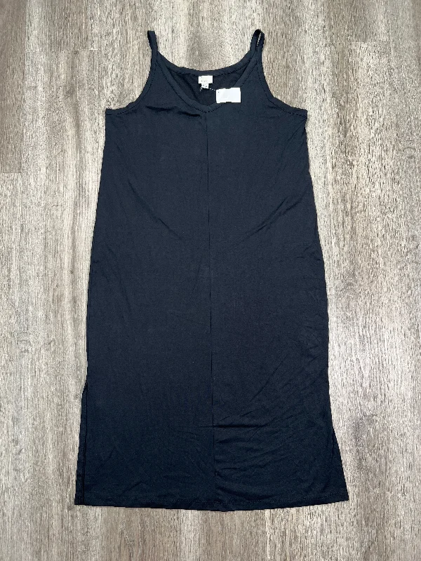 Dress Casual Midi By A New Day In Black, Size: M Trendy Bodycon Midi Dress