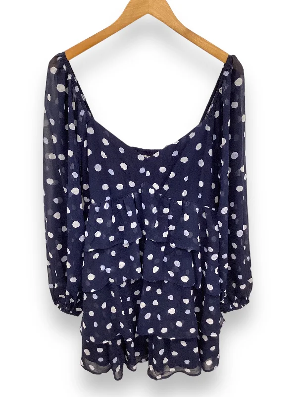 Dress Casual Midi By Abercrombie And Fitch In Navy, Size: L Stylish Button-Down Midi Dress Dress Casual Midi By Abercrombie And Fitch In Navy, Size: L Stylish Button-Down Midi Dress