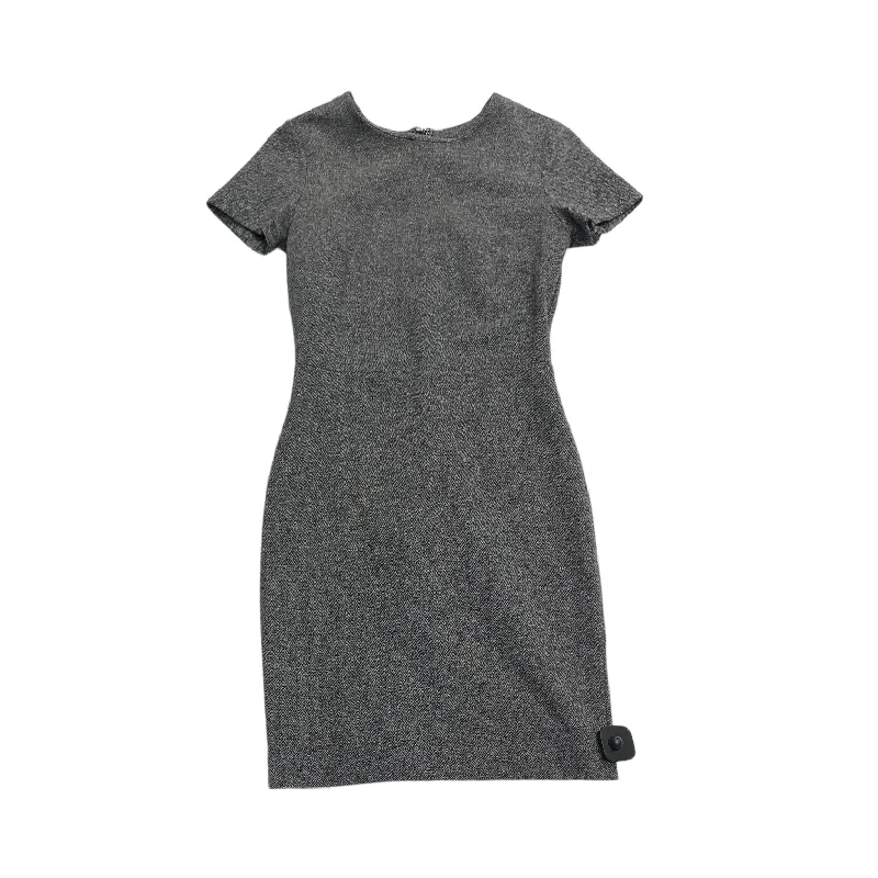 Dress Casual Midi By Banana Republic In Grey, Size: 0 Trendy Tiered Hem Midi Dress