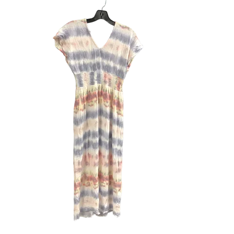 Dress Casual Midi By Bebop In Multi-colored, Size: S Trendy Off-Shoulder Button Midi Dress Dress Casual Midi By Bebop In Multi-colored, Size: S Trendy Off-Shoulder Button Midi Dress