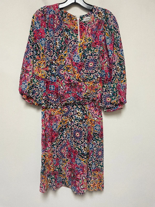 Dress Casual Midi By Calvin Klein In Multi-colored, Size: Xs Stylish Long Sleeve Floral Midi Dress Dress Casual Midi By Calvin Klein In Multi-colored, Size: Xs Stylish Long Sleeve Floral Midi Dress