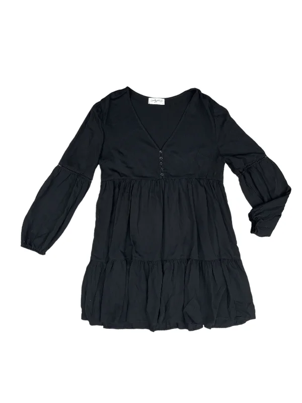 Dress Casual Midi By Carly Jean Los Angeles In Black, Size: M Comfortable Short Sleeve Midi Dress Dress Casual Midi By Carly Jean Los Angeles In Black, Size: M Comfortable Short Sleeve Midi Dress