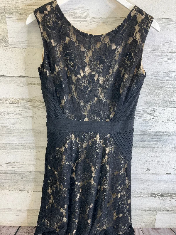 Dress Casual Midi By Julian Taylor In Black & Cream, Size: L Elegant Pleated Sleeve Midi Dress Dress Casual Midi By Julian Taylor In Black & Cream, Size: L Elegant Pleated Sleeve Midi Dress
