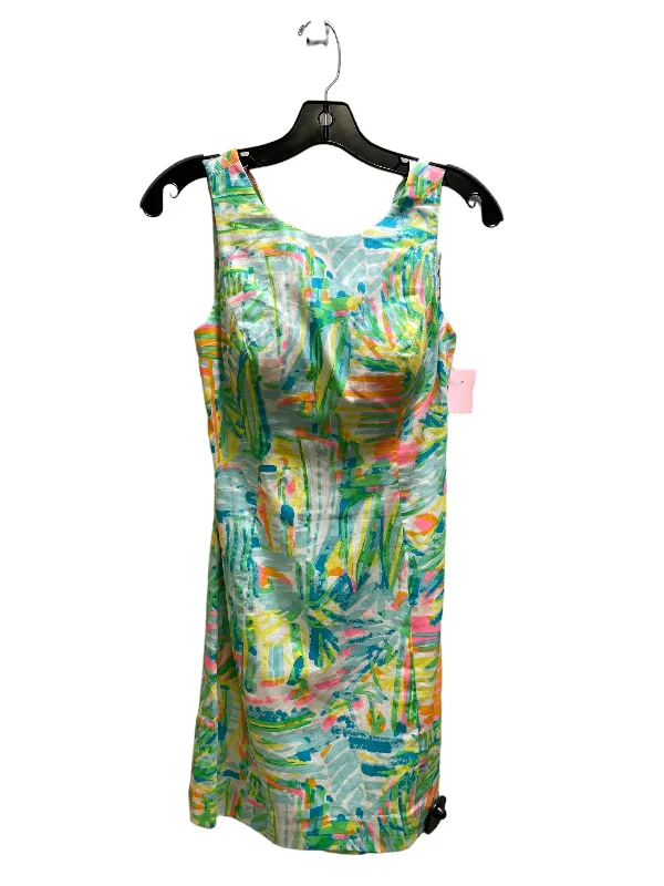 Dress Casual Midi By Lilly Pulitzer In Green, Size: Xs Fashionable Plaid Midi Dress