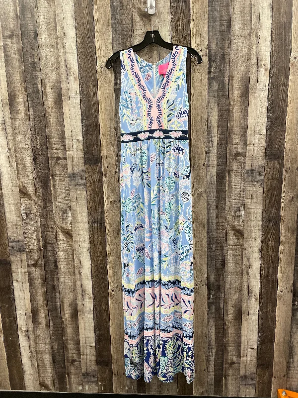 Dress Casual Midi By Lilly Pulitzer In Striped Pattern, Size: Xs Elegant V-Neck Midi Dress Dress Casual Midi By Lilly Pulitzer In Striped Pattern, Size: Xs Elegant V-Neck Midi Dress