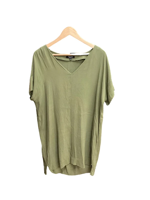 Dress Casual Midi By Madewell In Green, Size: L Stylish Midi Dress with Cuffs