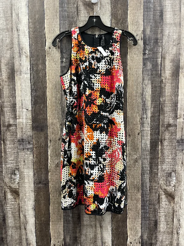 Dress Casual Midi By Marc New York In Multi-colored, Size: M Trendy Midi Dress with Belt