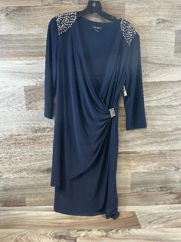 Dress Casual Midi By Roz And Ali In Navy, Size: Xl Fashionable Casual Midi Dress