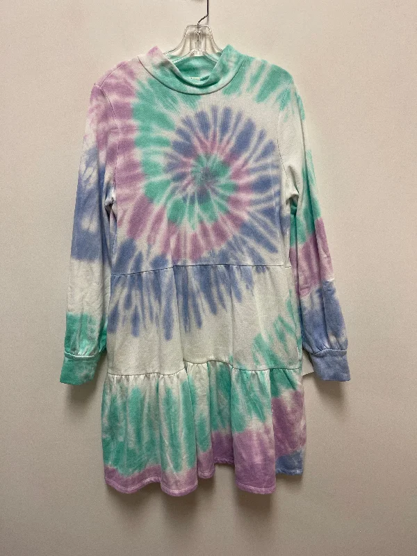 Dress Casual Midi By Style And Company In Tie Dye Print, Size: L Stylish Striped Midi Dress
