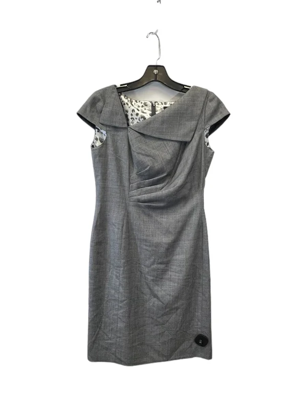 Dress Casual Midi By Tahari By Arthur Levine In Grey, Size: Petite Xs Elegant Velvet Midi Dress Dress Casual Midi By Tahari By Arthur Levine In Grey, Size: Petite Xs Elegant Velvet Midi Dress