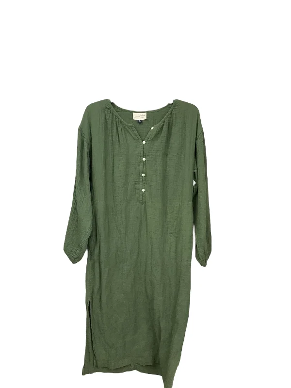 Dress Casual Midi By Universal Thread In Green, Size: M Elegant Sleeveless Midi Dress