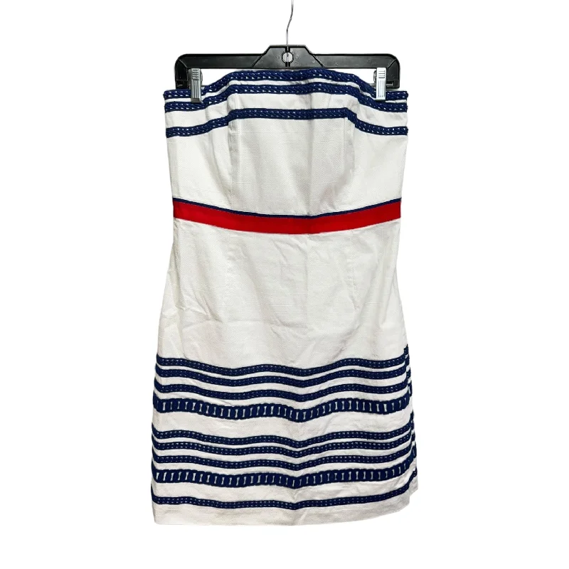 Dress Casual Midi By Vineyard Vines In White, Size: 12 Trendy Flared Sleeve Midi Dress Dress Casual Midi By Vineyard Vines In White, Size: 12 Trendy Flared Sleeve Midi Dress
